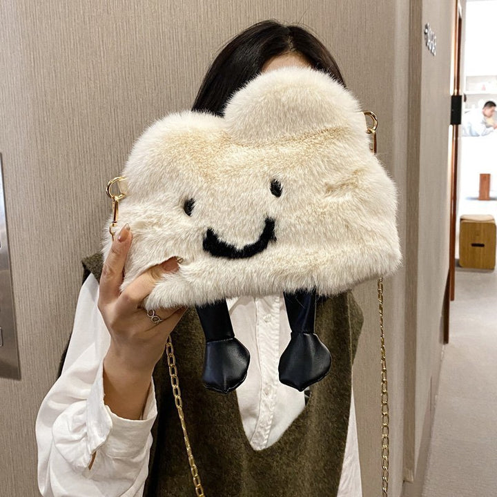 Women's Fashion Plush Cloud Shoulder Bag-Women's Bags-Zishirts