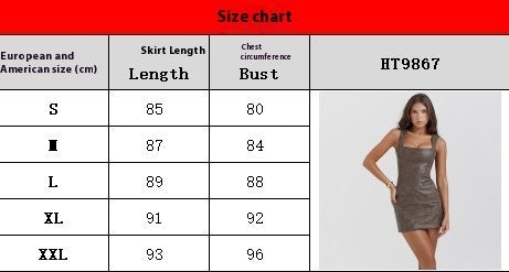 Women's Mocha Color Square Collar PU Leather Waist Sheath Dress-0-Zishirts