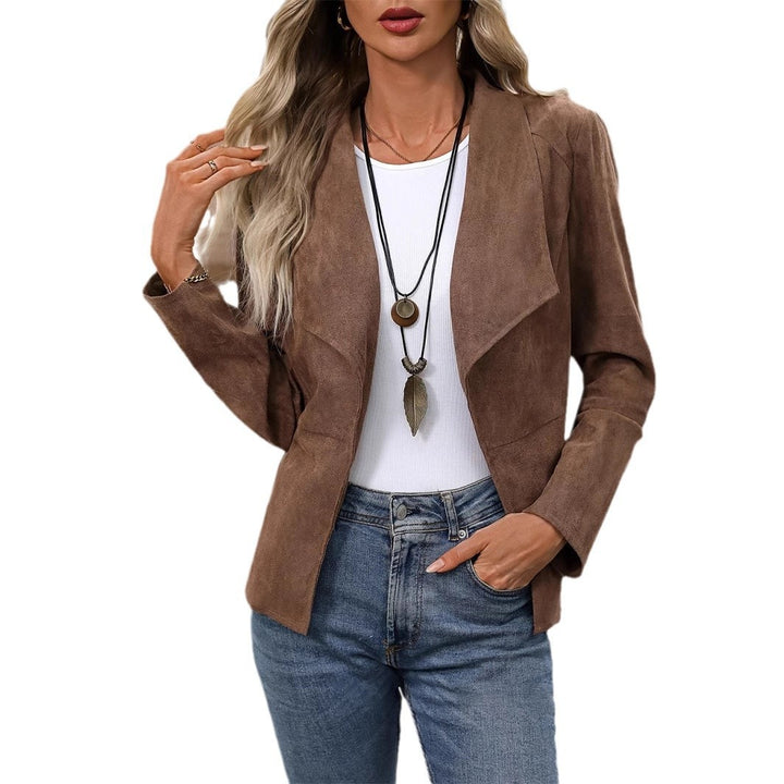 Women's Faux Suede Jacket New Coat-Jackets-Zishirts