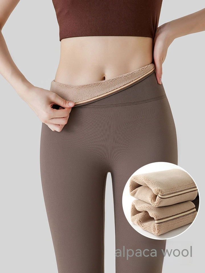 Fleece-lined Thick High Waist Hip Lift Leggings For Women-Women's Outerwear 2023-Zishirts