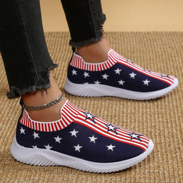 Large Size Flyknit Casual Pumps Women's Fashion XINGX-Womens Footwear-Zishirts