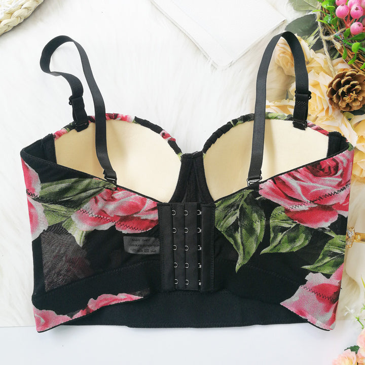 Rose Flower Cute Camisole-Blouses & Shirts-Zishirts