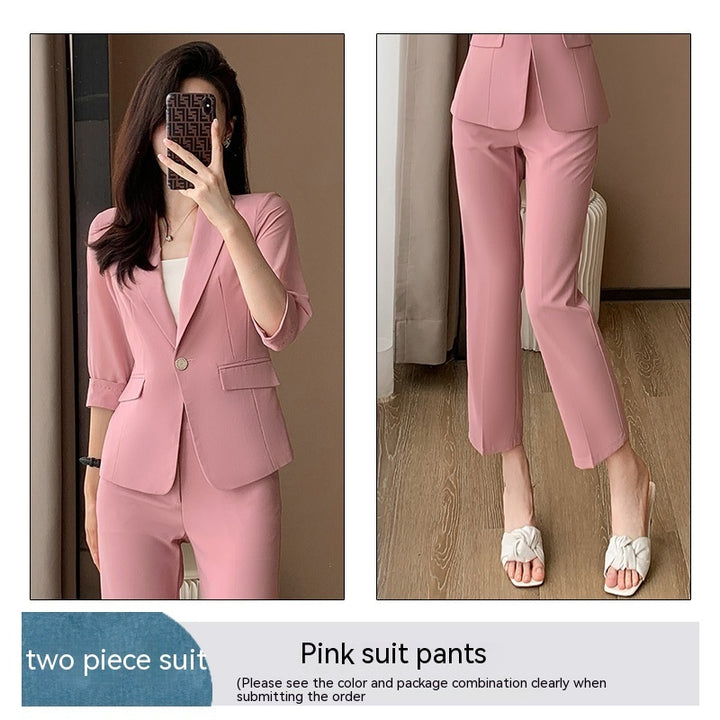 Simple And Capable 34 Sleeve Suit-Womens 2024 March-Zishirts