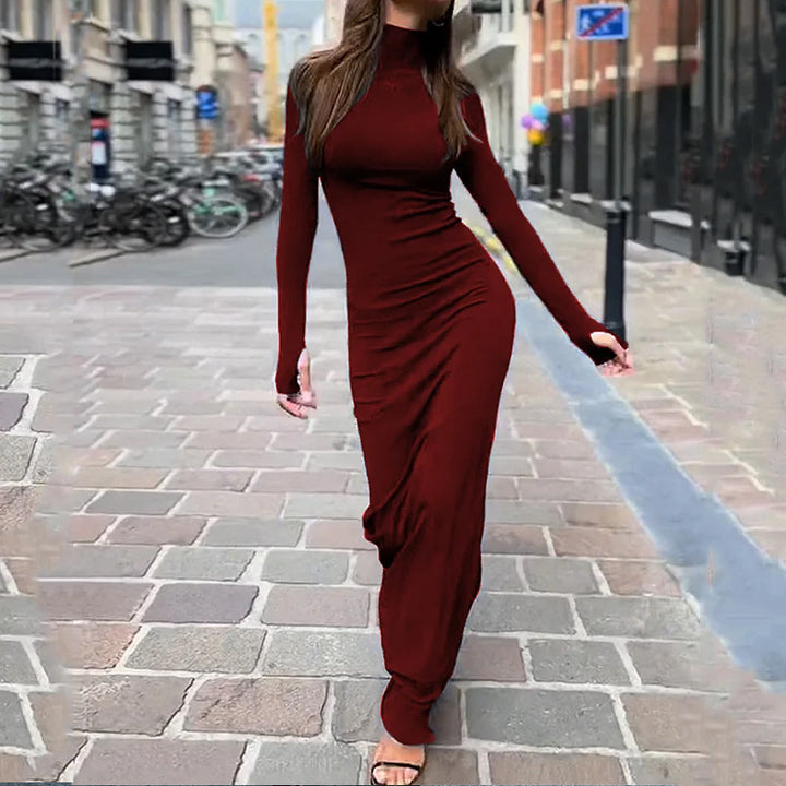 Fashion Tight Solid Color Dress-Lady Dresses-Zishirts