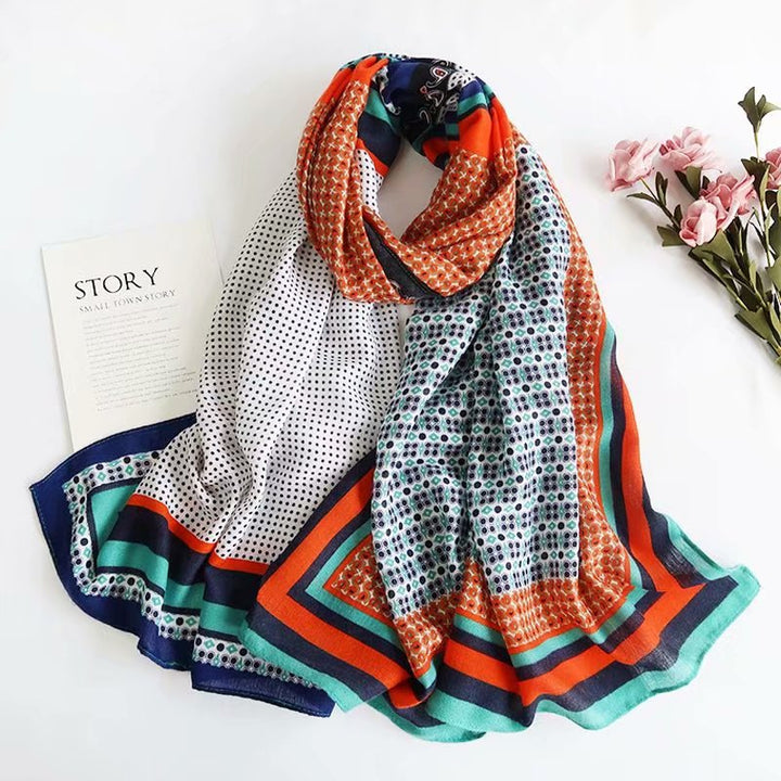 Shawl Autumn And Winter Warm British Plaid Korean Style Scarf Dual-use-Scarves & Wraps-Zishirts