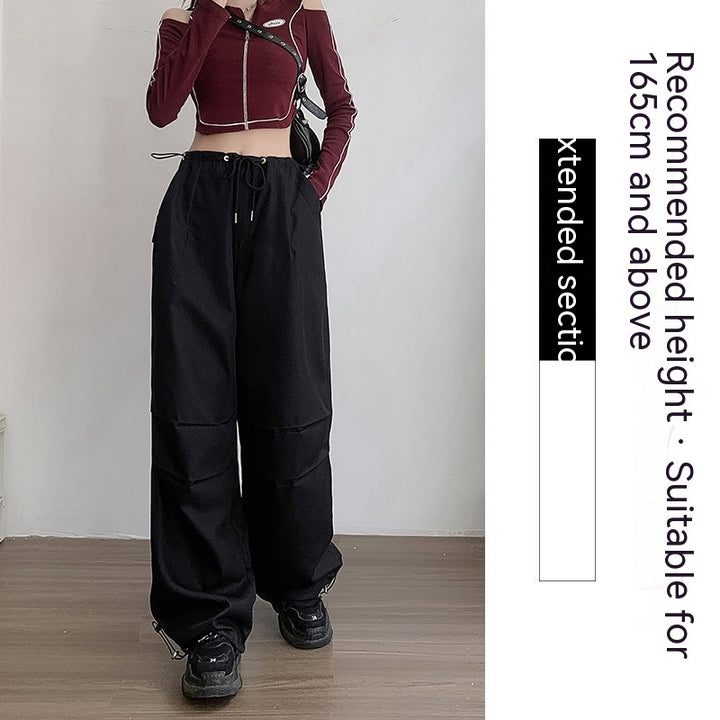 Women's Fashion Casual High Waist Casual Wide Leg Pants-Suits & Sets-Zishirts