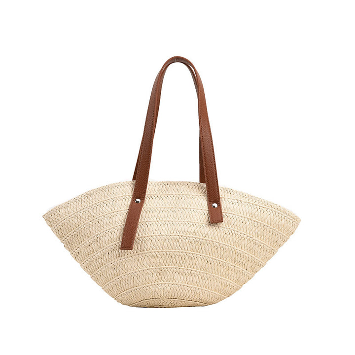 Beach straw hat woven handbag-Women's Bags-Zishirts