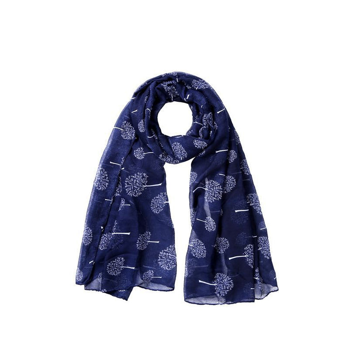 Women's Temperament Fashion Lucky Tree Print Scarf Shawl-Scarves & Wraps-Zishirts