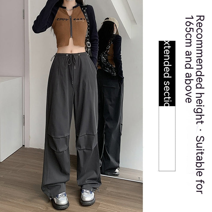 Women's Fashion Casual High Waist Casual Wide Leg Pants-Suits & Sets-Zishirts