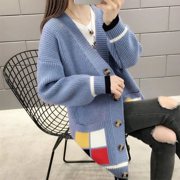 Versatile And Fashionable Outer Knitted Coat Loose-Jackets-Zishirts