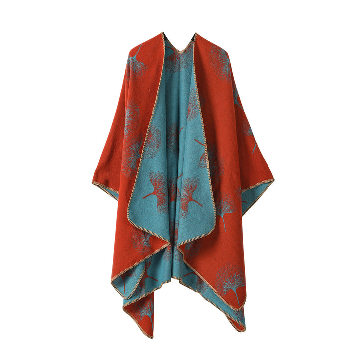 Ginkgo Leaf Shawl Summer High Sense-Scarves & Wraps-Zishirts