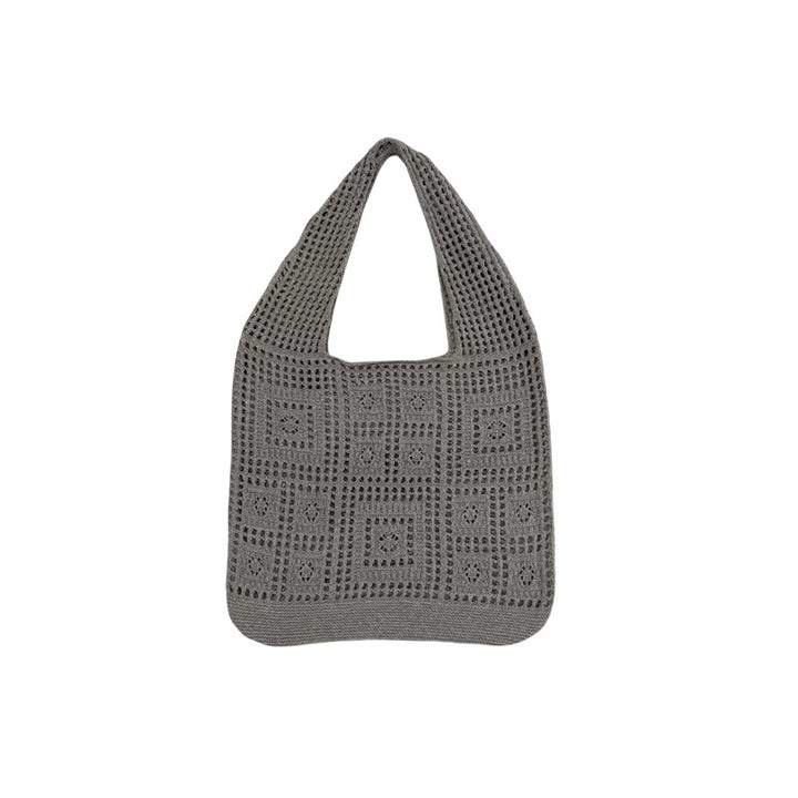 All-matching Solid Color Knitted Shoulder Bag-Women's Bags-Zishirts