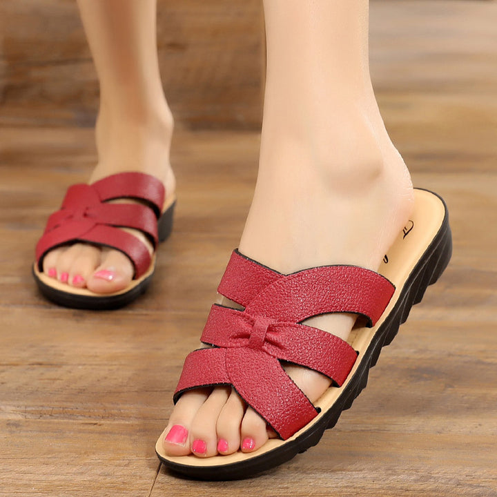 Women's Popular Non-slip Soft Bottom Middle-aged And Elderly Slippers-Womens Footwear-Zishirts