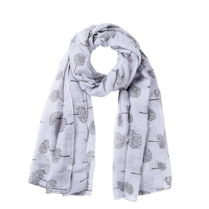 Women's Temperament Fashion Lucky Tree Print Scarf Shawl-Scarves & Wraps-Zishirts