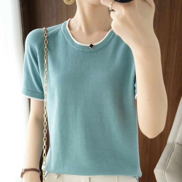 Fashion Solid Color Loose Top For Women-Sweaters-Zishirts