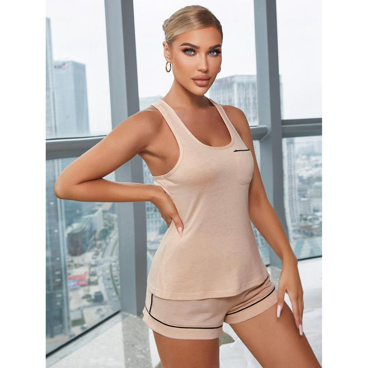 Home Wear Suit Women's Spring And Summer Strap Vest Shorts Pajamas-Women's Outerwear 2023-Zishirts