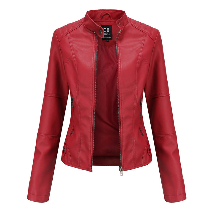 European And American Women's Leather Jackets-Jackets-Zishirts