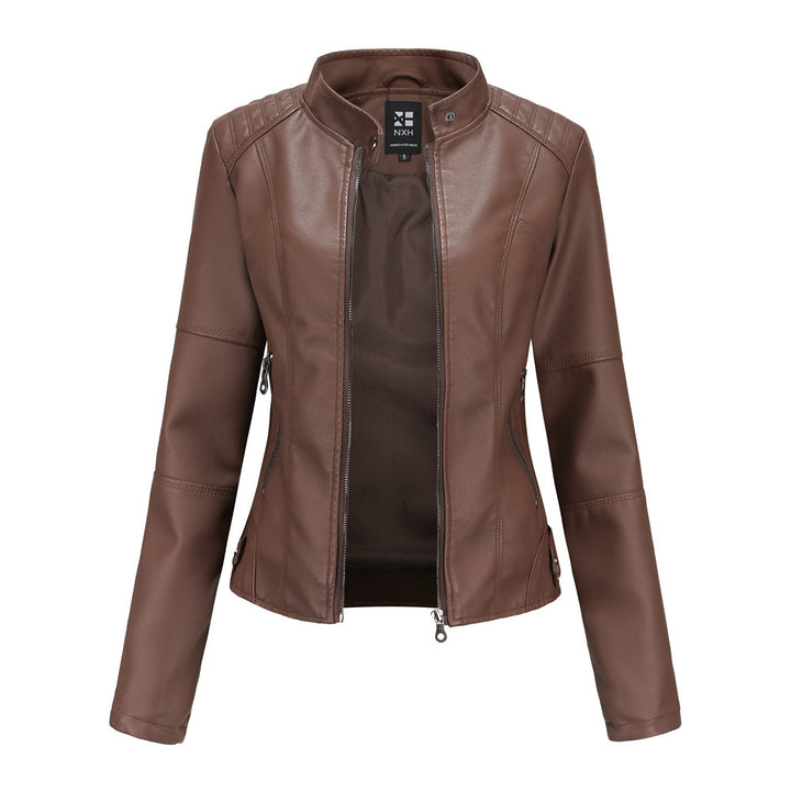 European And American Women's Leather Jackets-Jackets-Zishirts