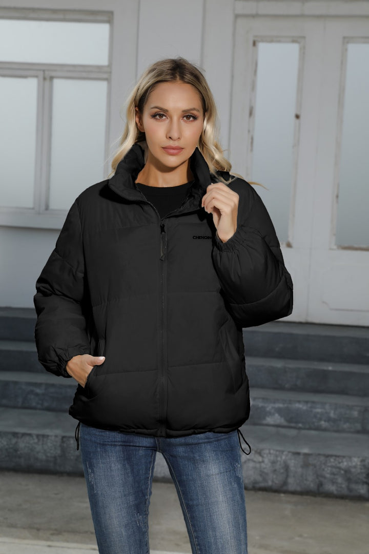 Plus Size Women's Thermal Cotton-padded Coat-Jackets-Zishirts