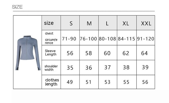 Running Training High Elastic Breathability Jacket Long Sleeve Top Workout Clothes-Women's Outerwear 2023-Zishirts