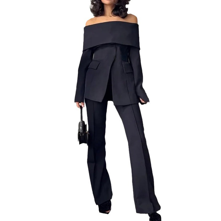 Women's Suit Fashion Off-shoulder-Women's Outerwear 2023-Zishirts