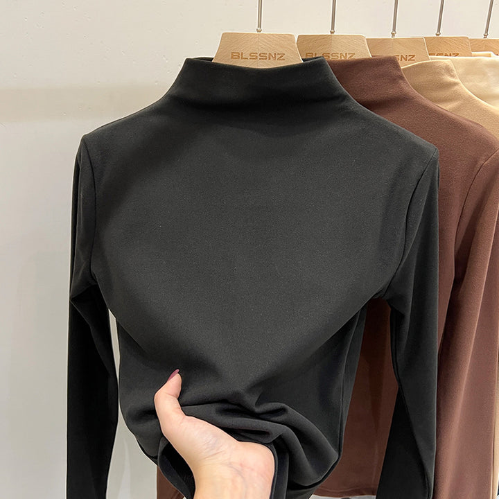 Half Turtleneck Double Sided Bottoming Shirt-Women's Outerwear 2023-Zishirts