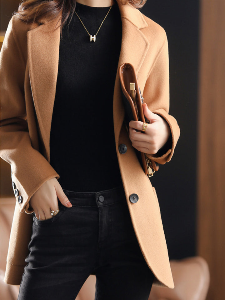 Women's Korean-style Casual Thickening Woolen Coat-Women's Outerwear 2023-Zishirts