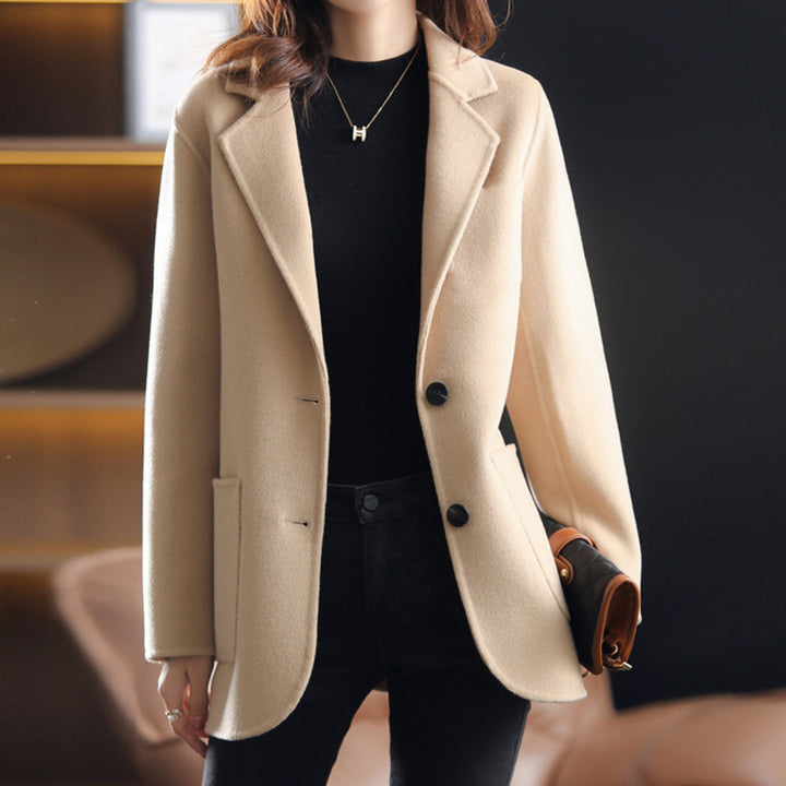 Women's Korean-style Casual Thickening Woolen Coat-Women's Outerwear 2023-Zishirts