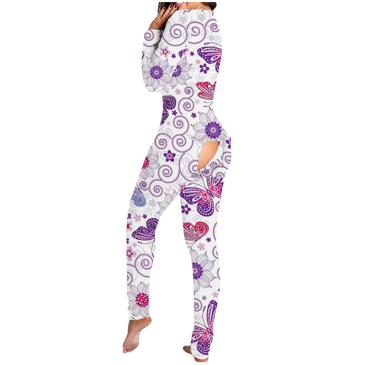 Women's Button Flip Adult Pajamas-Women's Outerwear 2023-Zishirts