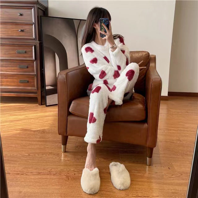 Big Love Loose-fitting Women's Pajamas Homewear Suit-Women's Outerwear 2023-Zishirts