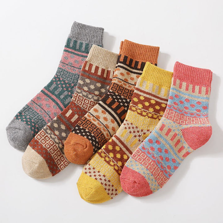 Women's Fashion Personalized Knitted Woolen Yarn Socks-Women's Outerwear 2023-Zishirts