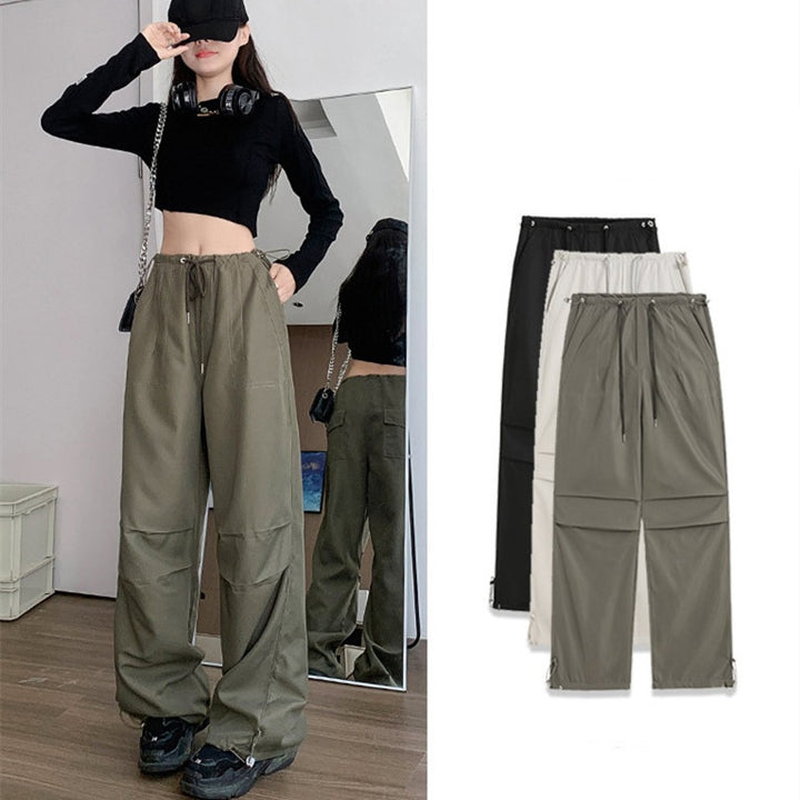 Women's Fashion Casual High Waist Casual Wide Leg Pants-Suits & Sets-Zishirts