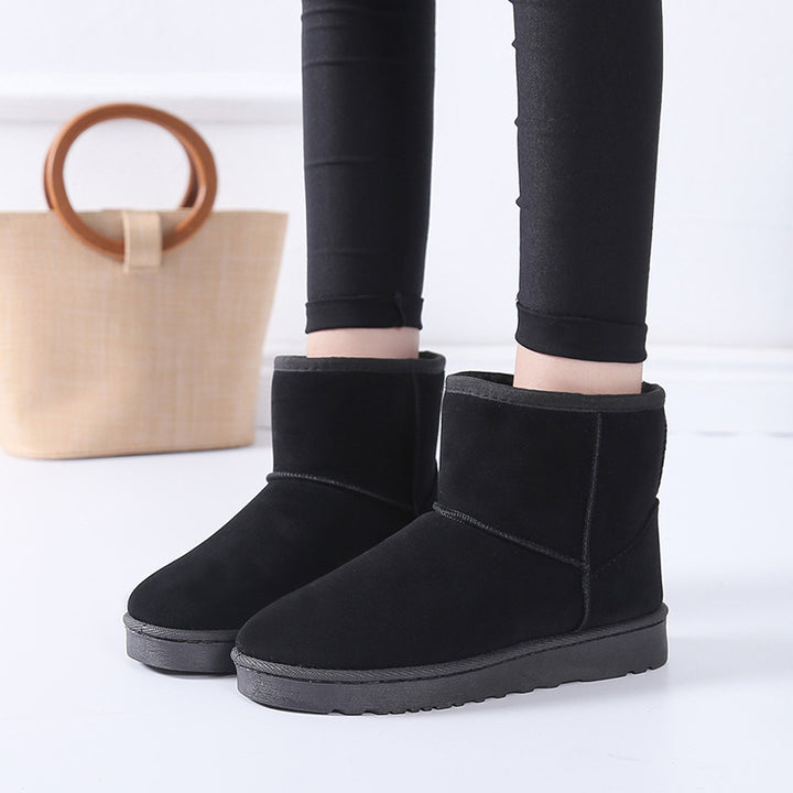 Snow Boots Winter Faux Fur Women Shoes-Womens Footwear-Zishirts