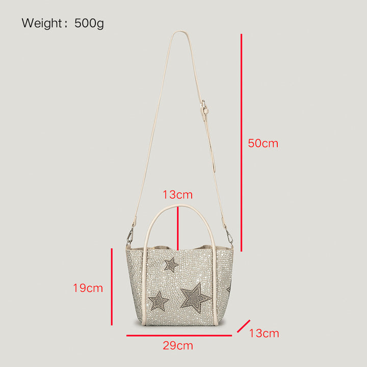 Autumn And Winter XINGX Rhinestone Shopping Handbag For Women-Women's Bags-Zishirts