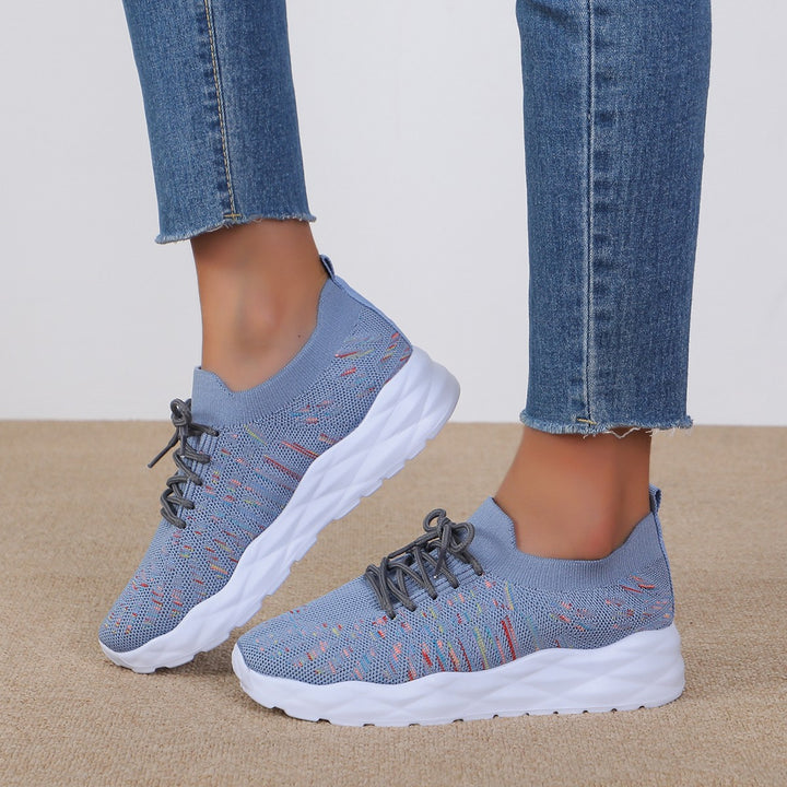 Summer New Fashion Sports And Leisure Flying Woven Large Size Women's Pumps-Womens Footwear-Zishirts