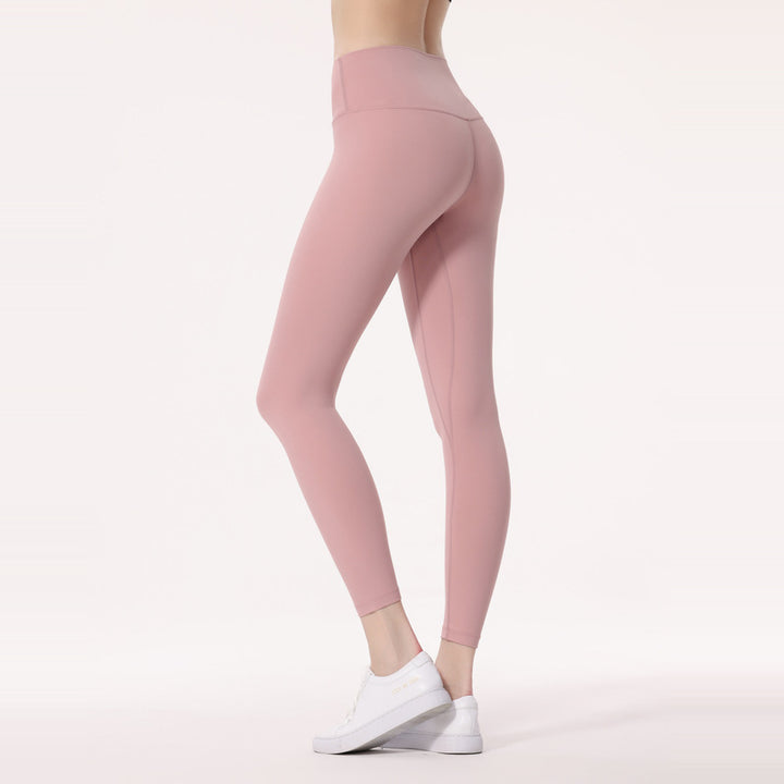 Women's Fashion Temperament Pure Color High Waist Brushed Yoga Pants-Women's Outerwear 2023-Zishirts