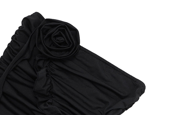 Flower Pleated Scarf Floating Top For Women-Women's Outerwear 2023-Zishirts