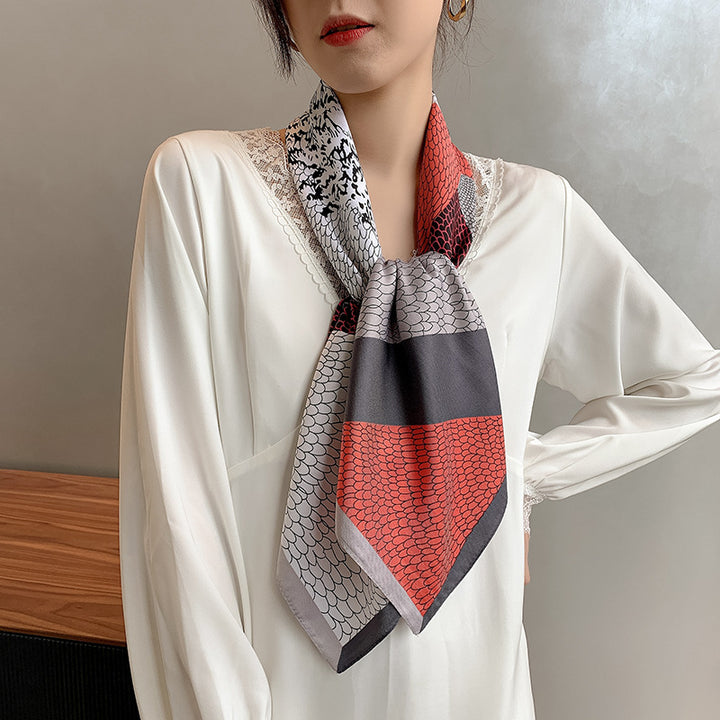 New 90cm Twill Silk Large Square Women's Shawl-Scarves & Wraps-Zishirts