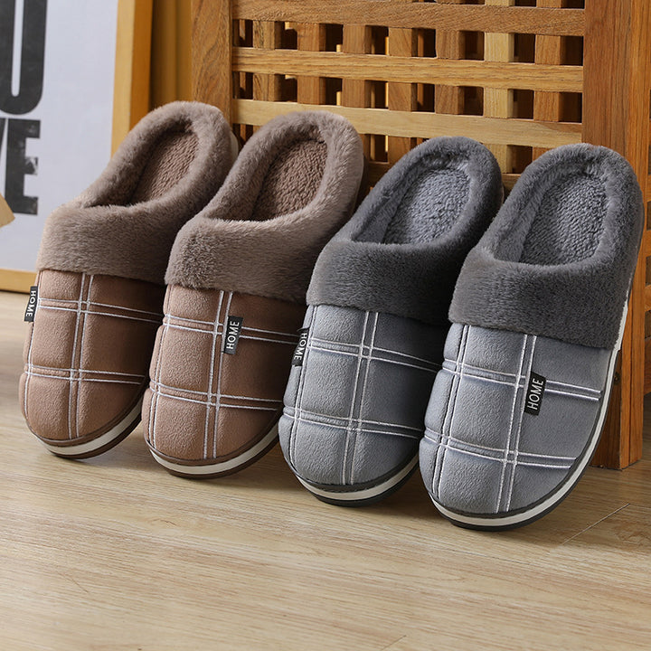 Winter Warm Slugged Bottom Plush Slippers-Womens Footwear-Zishirts