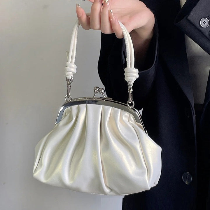 Casual Fashion Cloud Portable Cute Pleated Clip Bag-Women's Bags-Zishirts