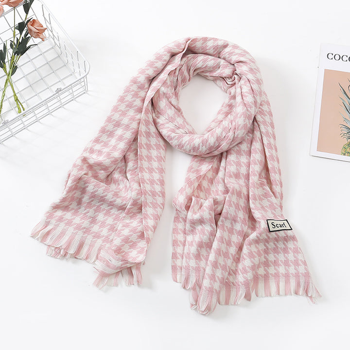 Women's Fashion Casual Cashmere Plaid Scarf-Scarves & Wraps-Zishirts