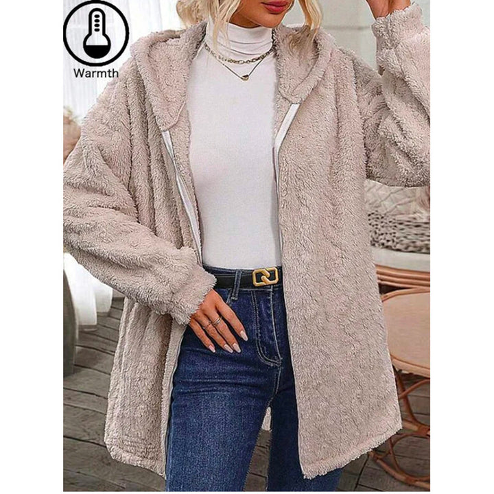 Hooded Long Sleeve Coat Top Women's Cardigan-Womens 2024 March-Zishirts