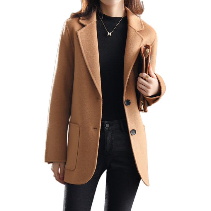 Women's Korean-style Casual Thickening Woolen Coat-Women's Outerwear 2023-Zishirts