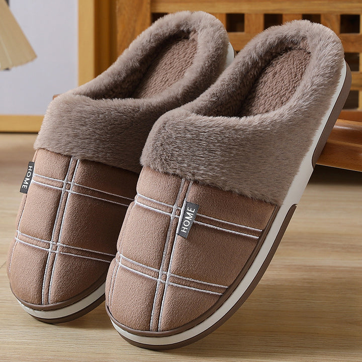 Winter Warm Slugged Bottom Plush Slippers-Womens Footwear-Zishirts