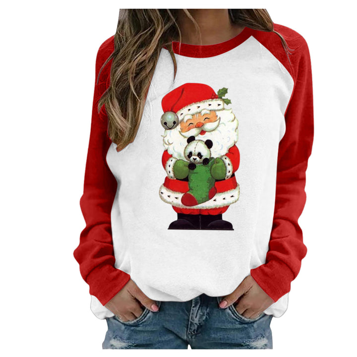 Crew Neck Casual Christmas T-shirt-Blouses & Shirts-Zishirts