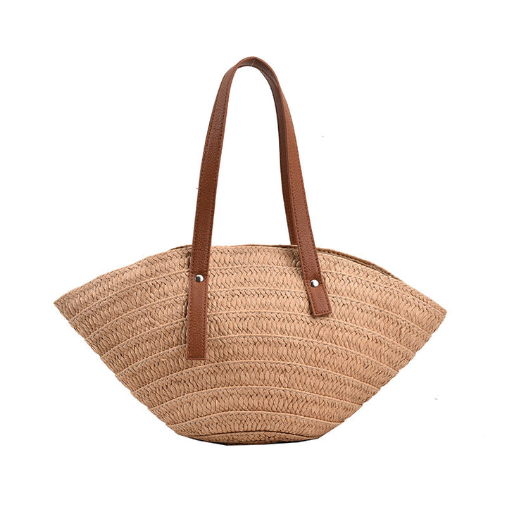 Beach straw hat woven handbag-Women's Bags-Zishirts