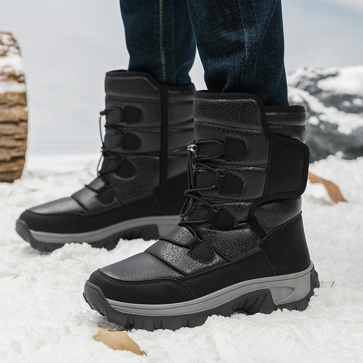 Men And Women Fleece-lined Warm Snow Boots-Womens Footwear-Zishirts