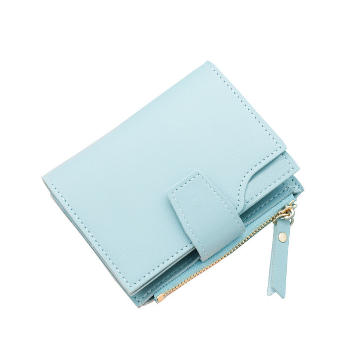 Short Multiple Card Slots Women's Wallet With Zipper-Women's Bags-Zishirts