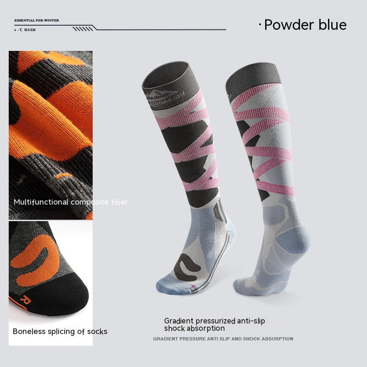 Winter Professional Wool Long Ski Socks-Women's Outerwear 2023-Zishirts