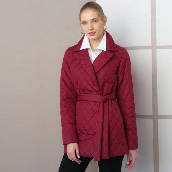 Women's Short Jacket Turn-down Collar Coat Windproof Thermal Cotton-padded Clothes-Jackets-Zishirts